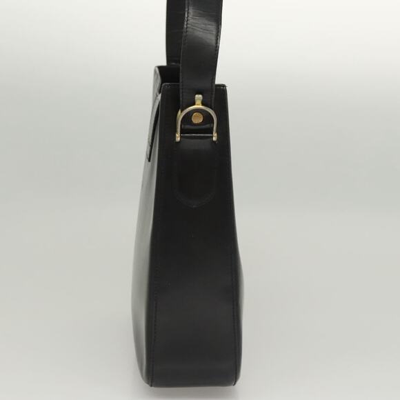 CELINE Shoulder Bag Leather Black Gold - Picture 5 of 12